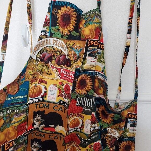 Colorful Apron with Pockets 29" x 41" New Without Tag - Picture 4 of 14